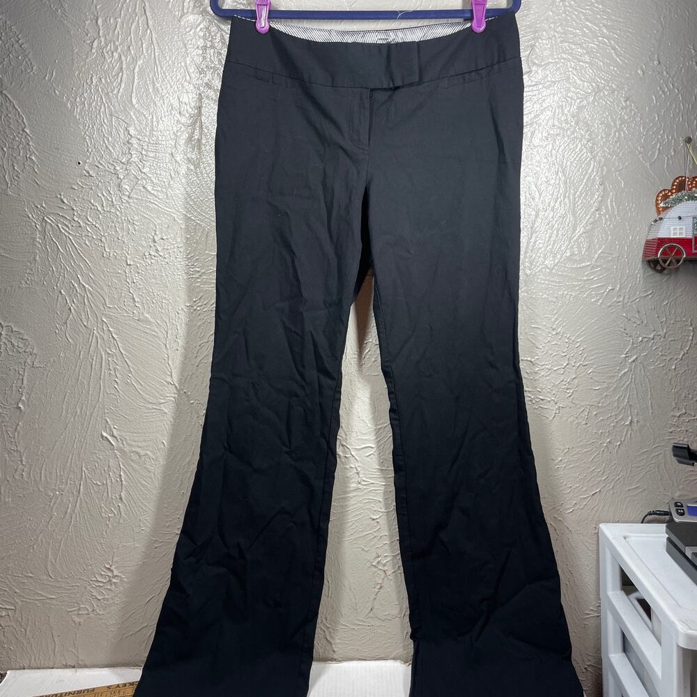 Torrid‎ Black Flared Leg Low Rise Curvy Stretch Plus Size Pant Womens 10 Tall